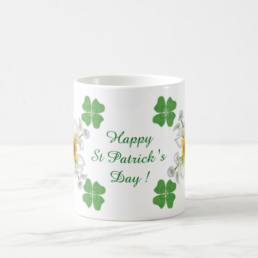 Mug Bonne Saint Patrick ! Clover avec Calla (Centre)