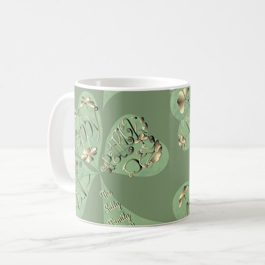 Mug "Bonne Saint Patrick" Shamrock (Devant gauche)