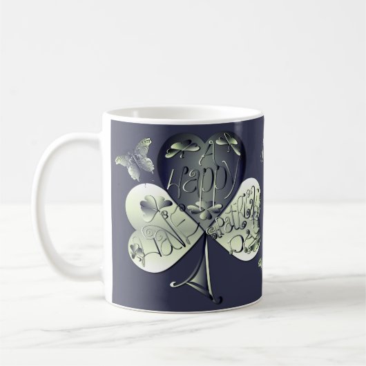 Mug "Bonne Saint Patrick" Shamrock (Gauche)