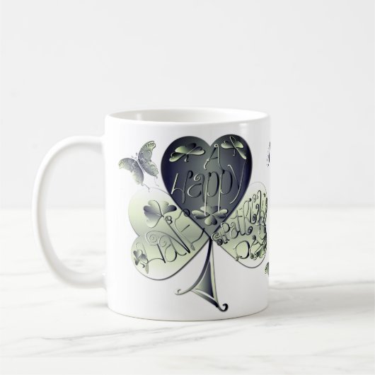 Mug "Bonne Saint Patrick" Shamrock (Gauche)