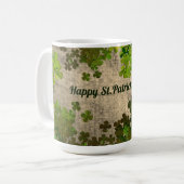 Mug Bonne Saint Patrick, shamrock irlandais (Devant gauche)