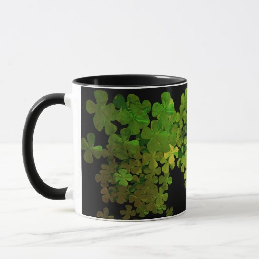 Mug Bonne Saint Patrick, shamrock irlandais (Gauche)