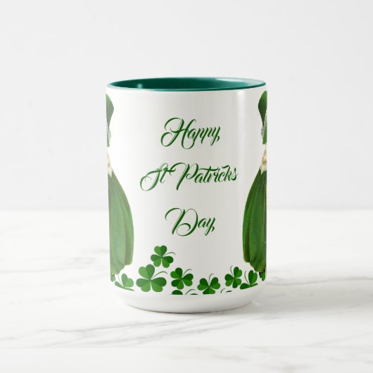 Mug Bonne St Patrick's Day Petite fille Shamrock chanc (Centre)