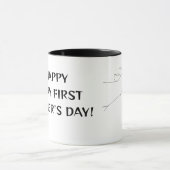 Mug Bonne très première Fête des pères (Centre)