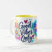 Mug Bonne Vibration Seulement (Devant gauche)
