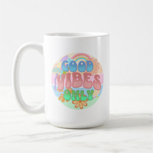 Mug Bonne Vibration Uniquement Rétro Vintage