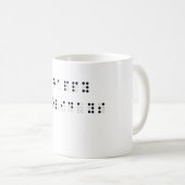 Mug Bonnes fêtes dans le braille (Devant droit)