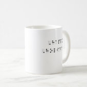 Mug Bonnes fêtes dans le braille (Devant droit)