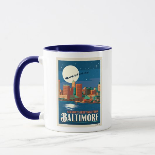 Mug Bonnes Fêtes de Baltimore (Gauche)