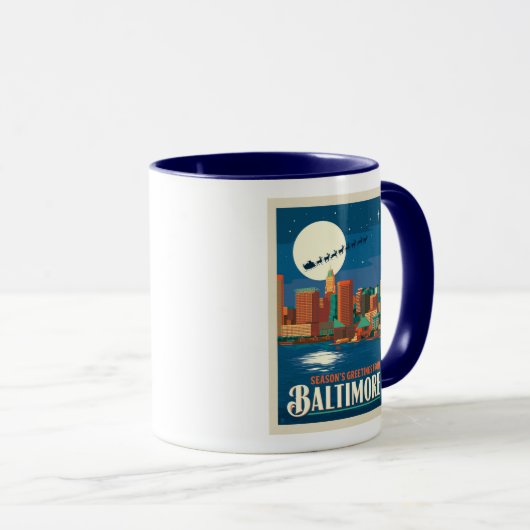 Mug Bonnes Fêtes de Baltimore (Devant droit)