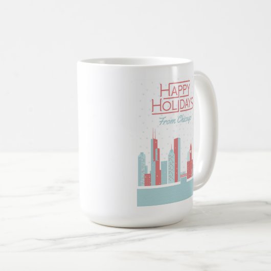 Mug Bonnes fêtes de Chicago (Devant droit)
