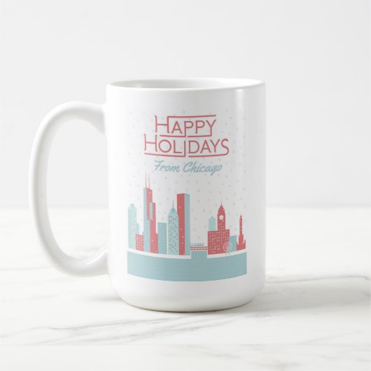 Mug Bonnes fêtes de Chicago (Gauche)
