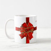 Mug Bonnes Fêtes de la boue rouge étincelante (Gauche)