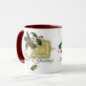 Mug Bonnes Fêtes de Noël vintage (Devant gauche)