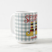 Mug Bonnes Fêtes Elf Chaussures personnalisées (Devant gauche)