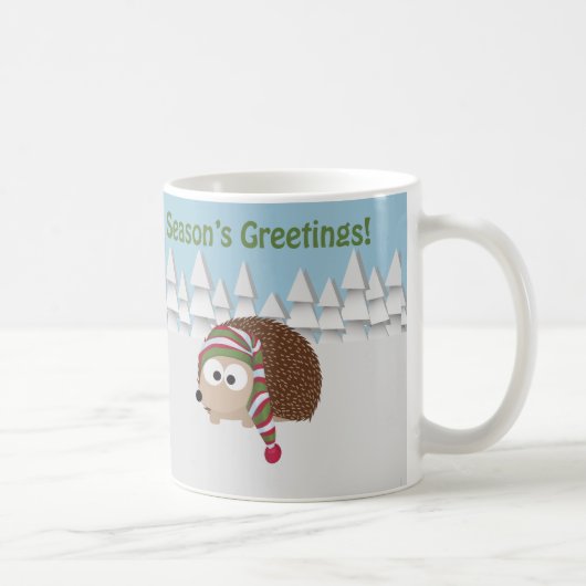 Mug Bonnes Fêtes Hérisson (Droite)