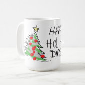 Mug Bonnes fêtes lil'DudE (Devant gauche)