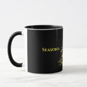 Mug Bonnes Fêtes Noir et Or (Gauche)