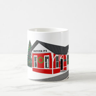 Mug Bonnes Fêtes Train Depot Votre Ville Année