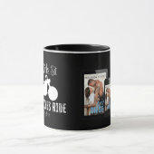 Mug Bonnes filles Asseyez-vous, en noir, Courez sur un (Centre)