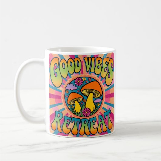 Mug Bonnes vibes battre le champignon (Gauche)