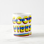 Mug Bonnes vibes, inspiration, texte (Centre)