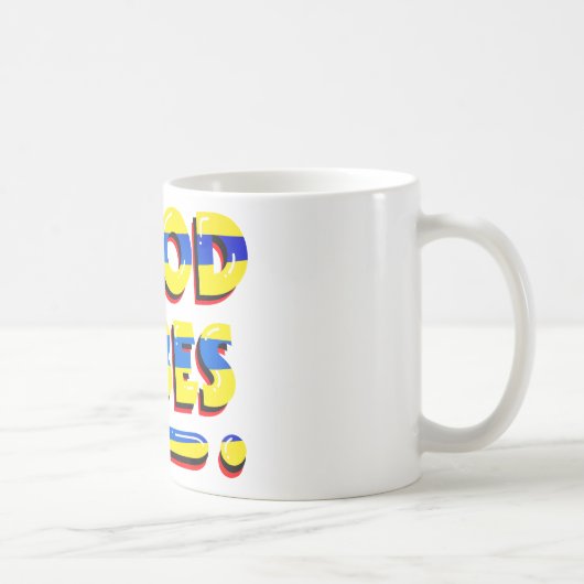 Mug Bonnes vibes, inspiration, texte (Droite)