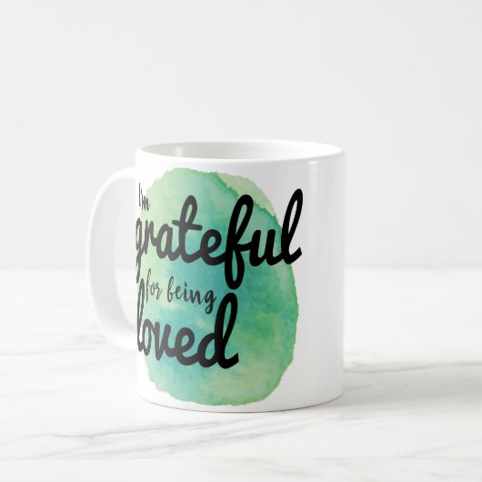 Mug bonnes vibrations positives pour les travailleurs  (Devant gauche)