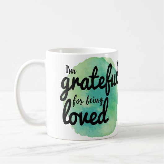 Mug bonnes vibrations positives pour les travailleurs  (Gauche)