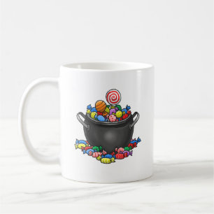 Mug Bonnet de bonbon ou de traitement Cauldron