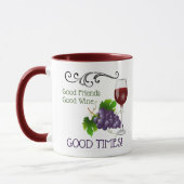 Mug Bons amis, bon vin (Gauche)