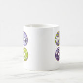 Mug Bons beignets vert et pourpre Éffrayants (Centre)