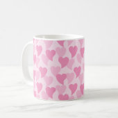 Mug Bons Coeurs Motif sans couture (Devant gauche)