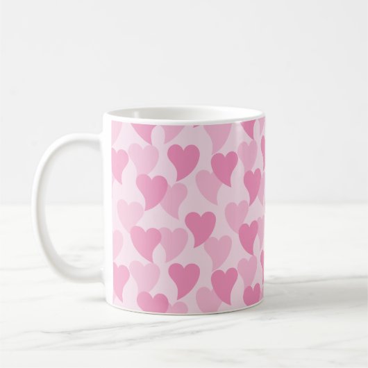 Mug Bons Coeurs Motif sans couture (Gauche)