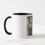 Mug Bonus Grandma Mug-Floral & Cadeau Amusant (Gauche)