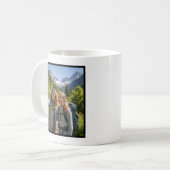 Mug Bonus Mom Promoted Elegant Cursive Custom 1 Photo (Devant gauche)