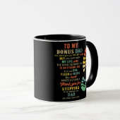 Mug Bonus Papa Fête des pères Cadeau De Stepdad Pour (Devant droit)
