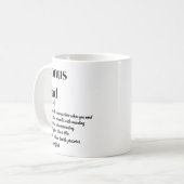 Mug Bonus Papa Stepdad Définition Café blanc et noir (Devant gauche)