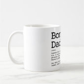 Mug Bonus Papa Stepdad Définition Noir Et Blanc (Gauche)