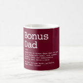 Mug Bonus Papa Stepdad Définition Rouge Bourgogne (Centre)