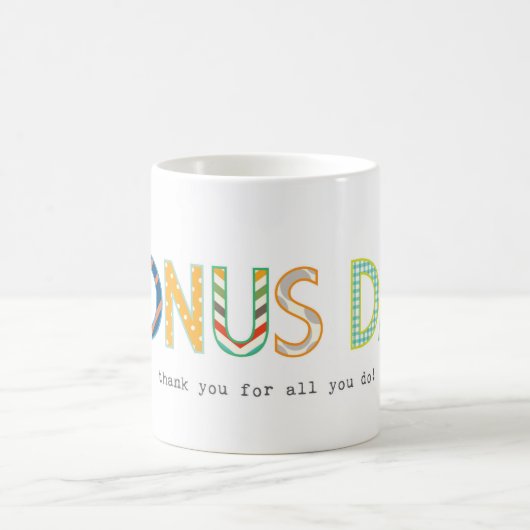 Mug Bonus Papa / StepDad Merci Pour tout ce que tu fai (Centre)