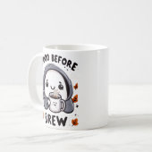 Mug Boo Before Brew Ghost Coffee Funny Halloween (Devant gauche)