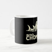 Mug Boo chomp – requin fantôme drôle halloween rétro (Devant gauche)