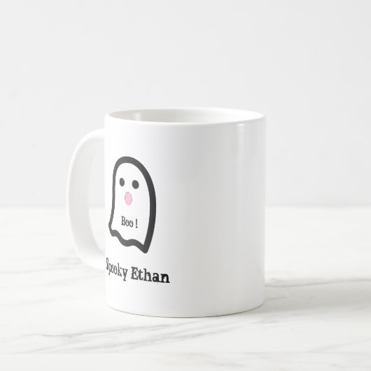 Mug Boo de fantôme Éffrayant (Devant gauche)