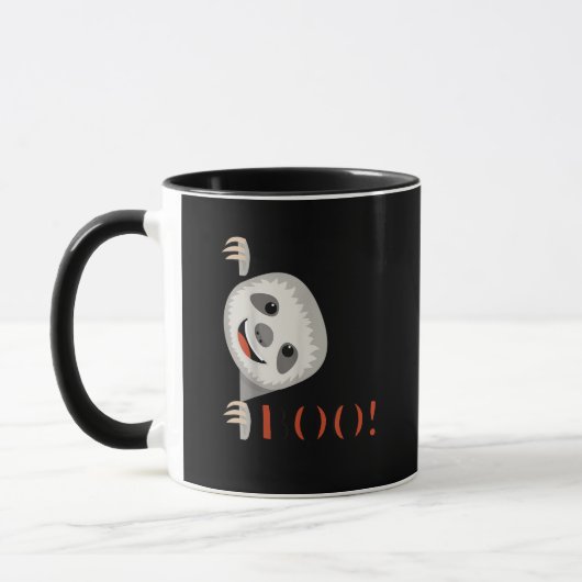 Mug Boo ! Drôle Masquer Peekaboo Effrayant Halloween S (Gauche)