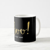 Mug BOO ! Faux Gold Look Halloween Festive (Devant droit)