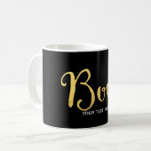 Mug BOO ! Faux Gold Look Halloween Festive (Devant gauche)