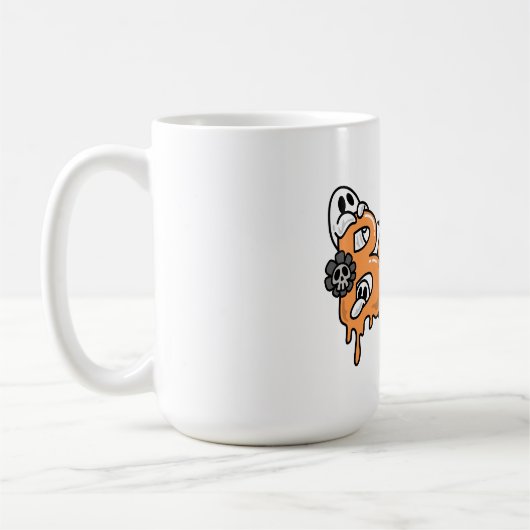 Mug Boo Halloween cute ghost Personalized name  (Gauche)