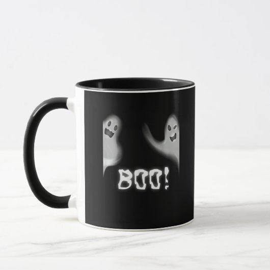 Mug Boo ! Halloween effrayant cachant Funny Peekaboo (Gauche)