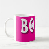 Mug Boo ! Halloween fantôme rose chaud (Gauche)